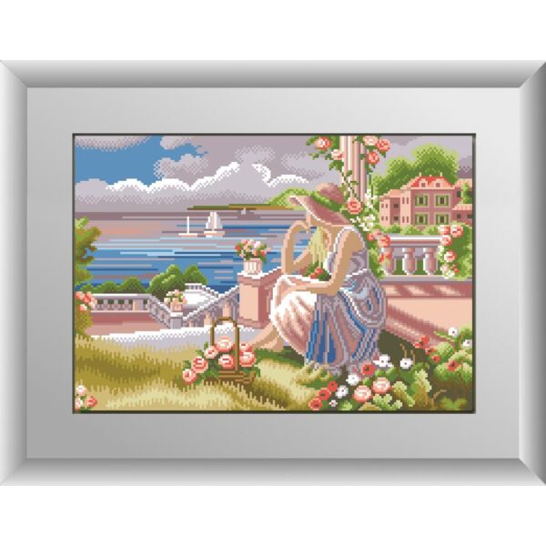 

Набор для рисования камнями алмазная живопись Dream Art Ожидание (квадратные, полная) 30151D