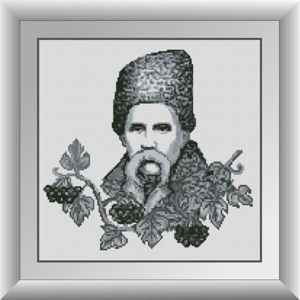 

Набор для рисования камнями алмазная живопись Dream Art Шевченко (квадратные, полная) 30689D