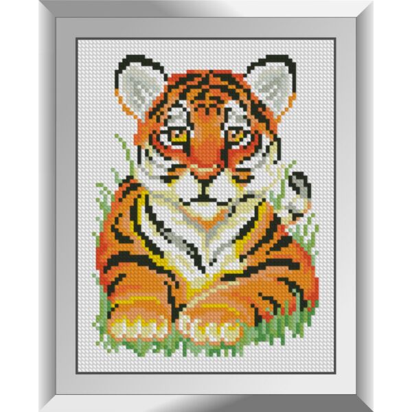

Набор для рисования камнями алмазная живопись Dream Art Тигрюля (квадратные, полная) 31337D