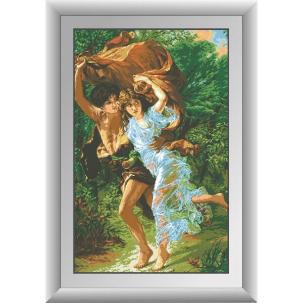 

Набор для рисования камнями алмазная живопись Dream Art Гроза (квадратные, полная) 30076D