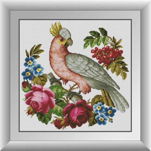 

Набор для рисования камнями алмазная живопись Dream Art Какаду (квадратные, полная) 30712D