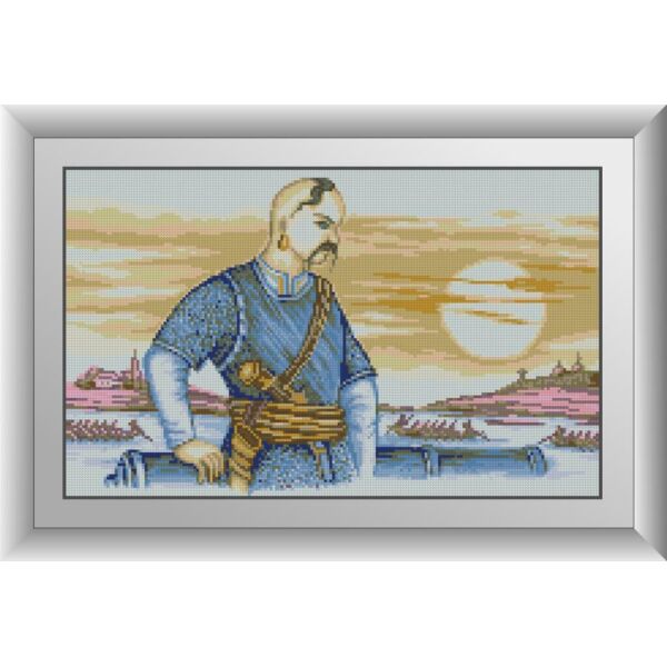 

Набор для рисования камнями алмазная живопись Dream Art Казак (квадратные, полная) 30891D