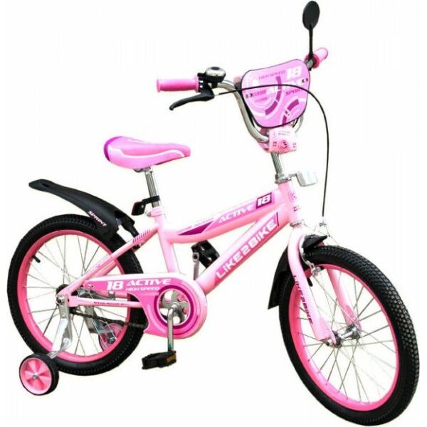 

Двухколесный детский велосипед 16 дюймов Like2bike Active 191628 Розовый