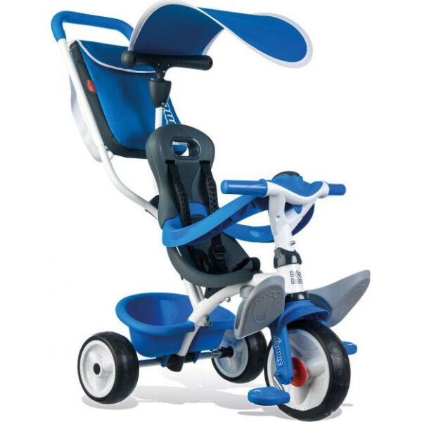 

Детский велосипед Smoby с козырьком, багажником и сумкой Синий (741102)