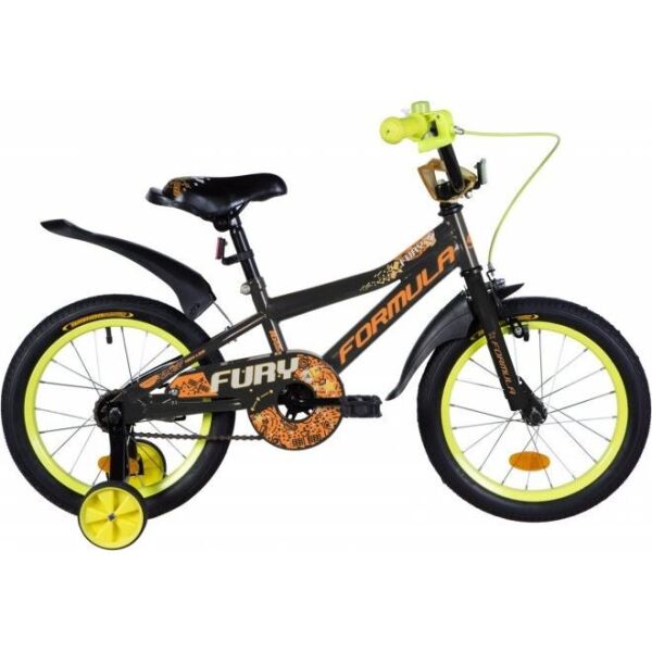 

Детский велосипед Formula 16" FURY рама-8,5" 2020 Black/Orange (OPS-FRK-16-116)