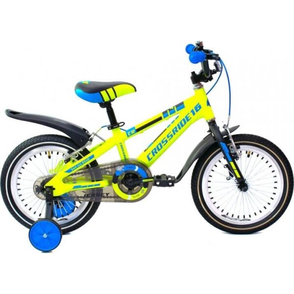 

Велосипед CROSSRIDE 16 BMX AL "JERSEY" 8" Желтый с голубым (0455)