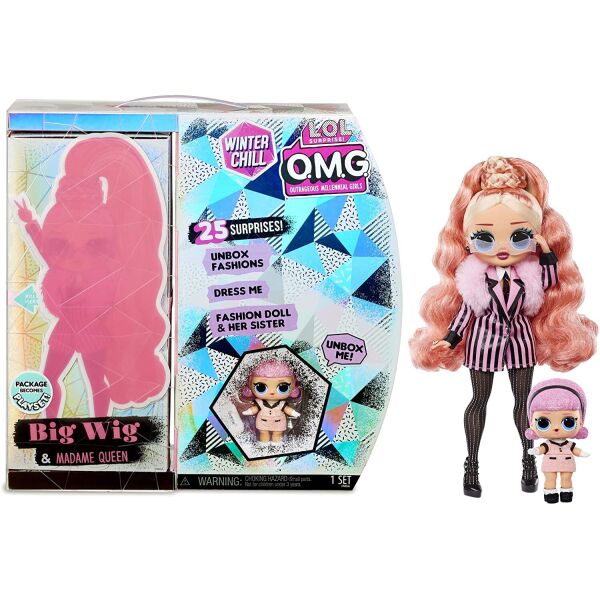 

Кукла ЛОЛ Сюрприз ОМГ Леди Стайл L.O.L. Surprise! O.M.G. Winter Chill Big Wig Fashion Doll & Madame Queen 570264