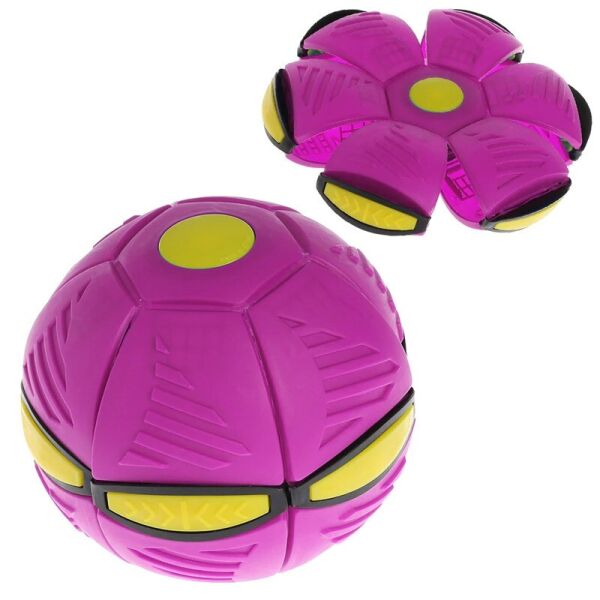 

Складной игровой мячик Flat Ball Disc складной мяч-трансформер для активных игр на природе и дома фиолетовый