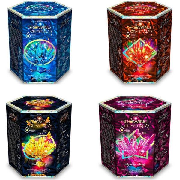 

Набор для проведения опытов Growing crystal GRK-01-01U,02U,03U,04U,05U 8 видов, укр. (8) ДАНКО ТОЙС,