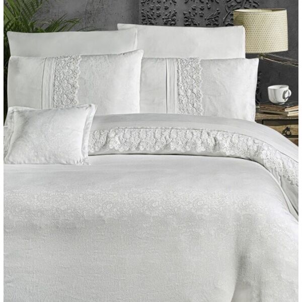

Постельное белье First Choice. VIP Moonlight сатин Florenza White-Евро
