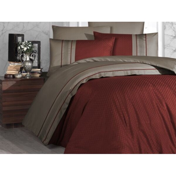 

Постельное белье First Choice. DELUXE Satin Square Duet Cinnamon - Mink-Евро