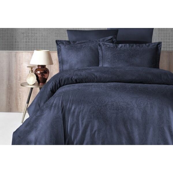

Постельное белье First Choice. Satin Jaсquard Tecna Lacivert-Семейный