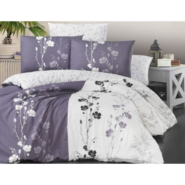 

Постельное белье First Choice. Ранфорс Camelia Lilac-Евро