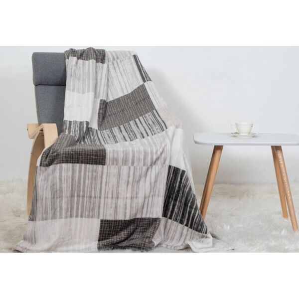 

Плед Biltex. Wellsoft BROWN-BEIGE STRIPES-150х205