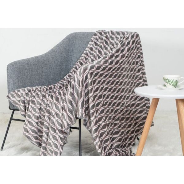 

Плед Biltex. Wellsoft GREY RHOMBUS-150х205