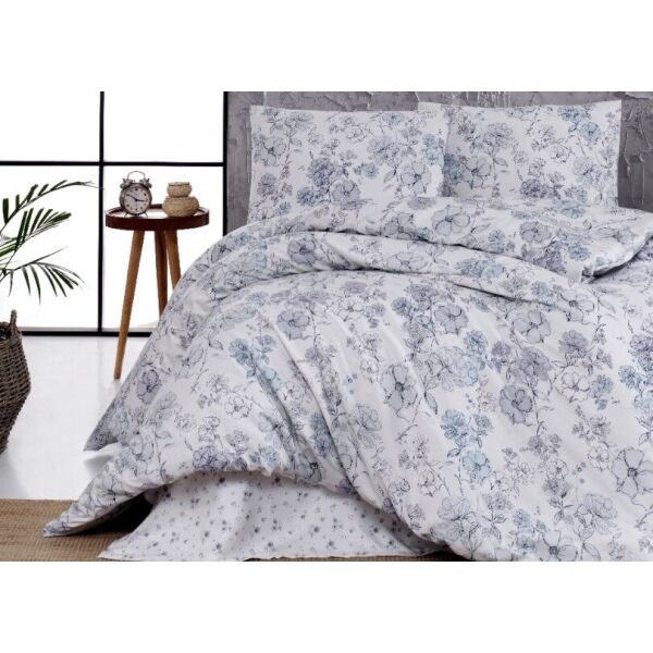 

Постельное белье First Choice. Satin Aqua series Tailor navy blue-Евро