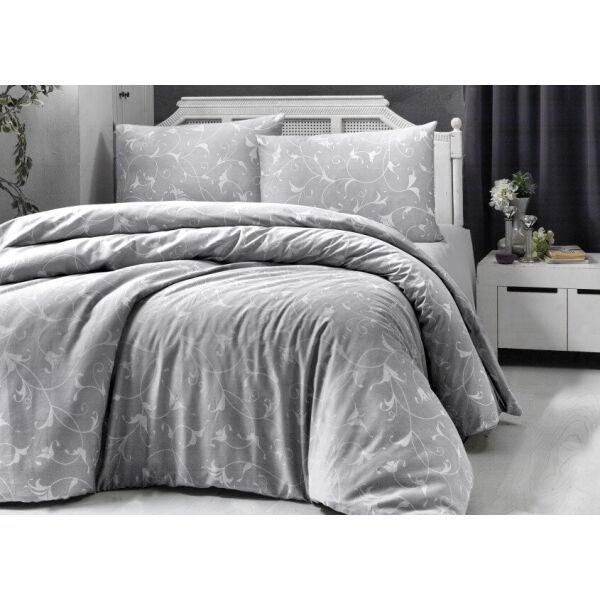 

Постельное белье First Choice. Satin Aqua series Сelina grey-Евро