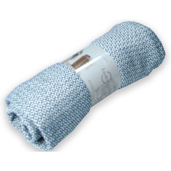 

Плед хлопковый Wooltex. LANAVITTA АУРА синий-140х200