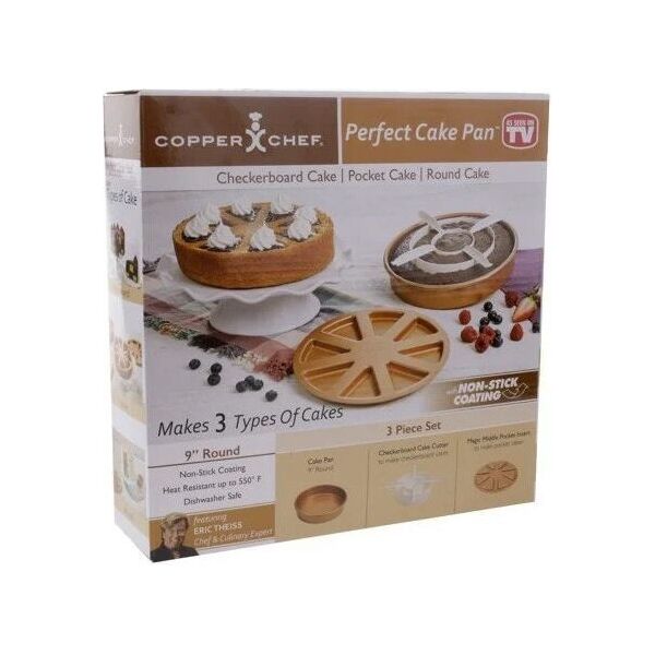 

Многофункциональная антипригарная форма для выпечки Copper Chef Perfect Cake Pan