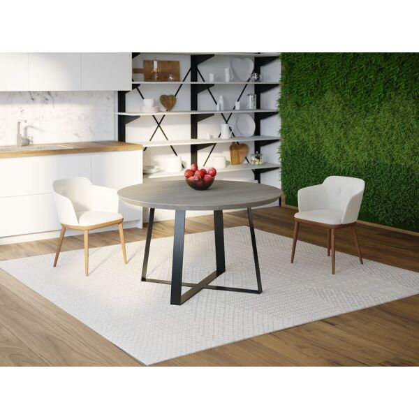 

Обеденный стол Skandi Wood SW062 Миссисипи 130 х 130 х 75 см МДФ+Шпон Дуб Темно-Cерый (SW06213175DaOMDF)