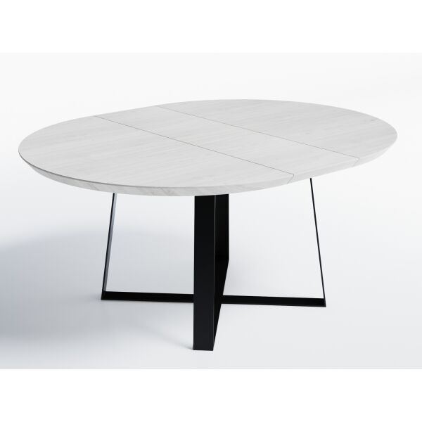 

Обеденный стол раскладной Skandi Wood SW062_R Миссисипи ⌀ 120 см (+350) х 120 х 76 см Массив Ясень Белый (SW062_R121276WharrAsh)