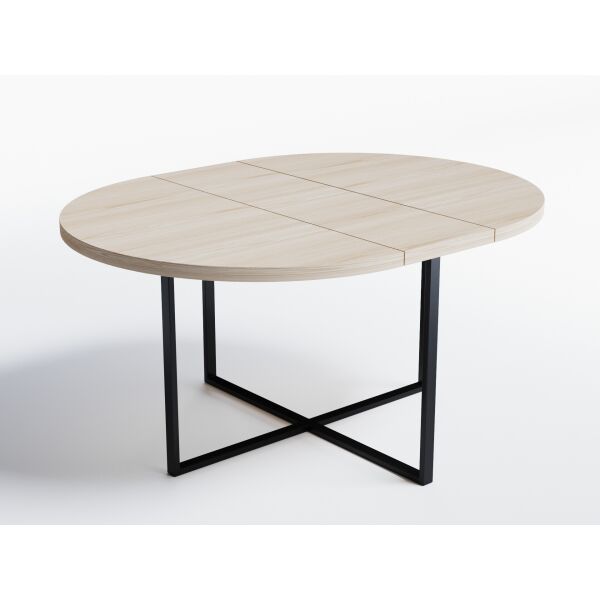 

Обеденный стол раскладной HYGGE HG117_R Сількеборг ⌀ 120 см (+350) х 120 х 76 см ДСП Дуб Натуральный