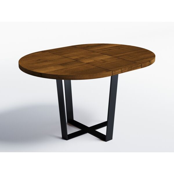 

Обеденный стол раскладной HYGGE HG137_R Фредеріксхавн ⌀ 120 см (+350) х 120 х 76 см ДСП Дуб Ореховый