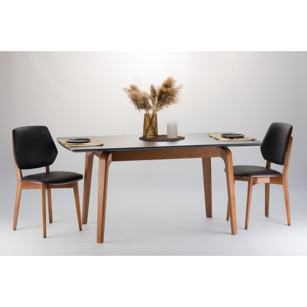 

Обеденный стол Skandi Wood SWOL003 Спейс / Спейс ОВАЛ 160 (+40) x 80 x 75 см HPL Пластик Черный Однотонный