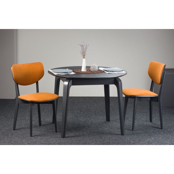 

Обеденный стол Skandi Wood SWOL019 Спейс круг 130 (+28) x 130 x 75 см HPL Пластик Черный Гранит