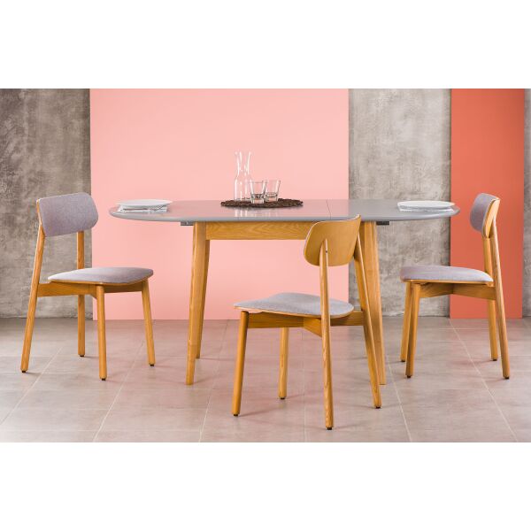 

Обеденный стол Skandi Wood SWOL008 Турін / Турін ОВАЛ ОНОВЛЕНИЙ 180 (+40) x 80 x 75 см Крашеный МДФ Серый Однотонный