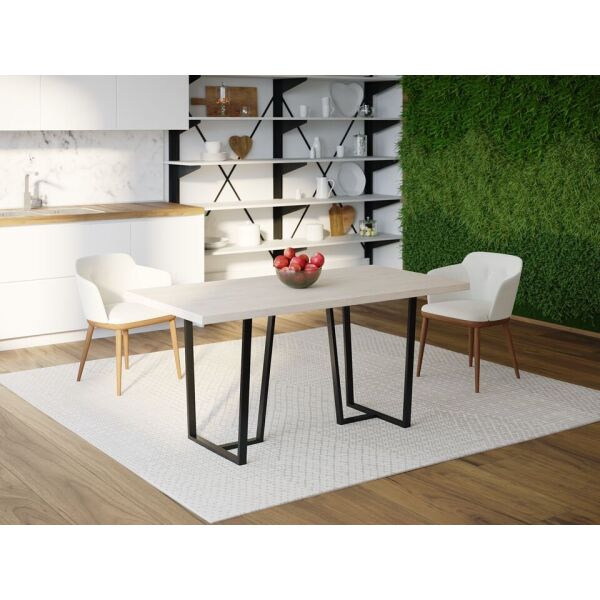 

Обеденный стол HYGGE HG157 Міделфарт 180 х 80 х 75 см ДСП Дуб Белый (HG15718807WhiPar)