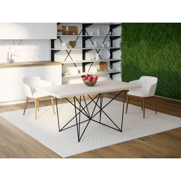 

Обеденный стол HYGGE HG159 Корсер 180 х 80 х 75 см ДСП Дуб Белый (HG15918807WhiPar)