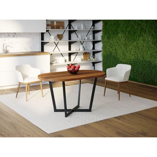 

Обеденный стол HYGGE HG020 Бурно 180 х 80 х 75 см ДСП Дуб Ореховый (HG02018807WalPar)