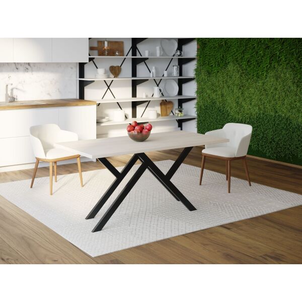 

Обеденный стол HYGGE HG042 Траун 180 х 80 х 75 см ДСП Дуб Белый (HG04218807WhiPar)