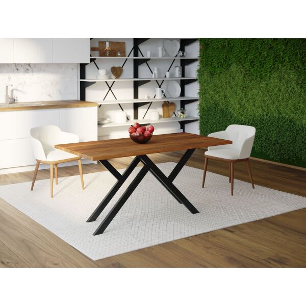

Обеденный стол HYGGE HG042 Траун 200 х 80 х 75 см ДСП Дуб Ореховый (HG04220807WalPar)