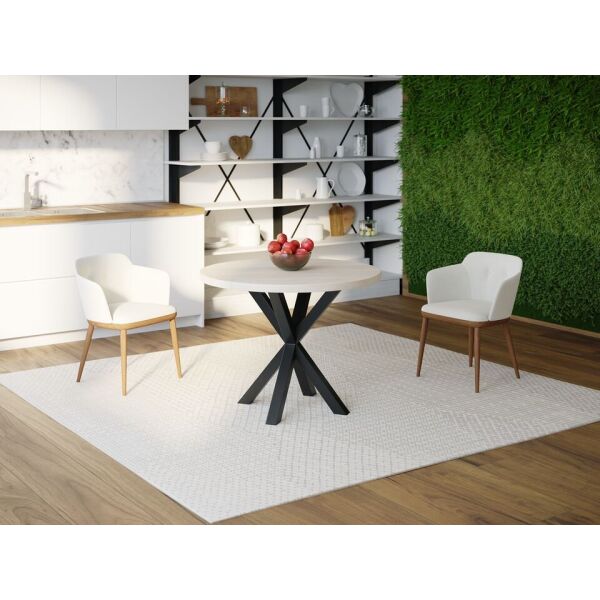 

Обеденный стол HYGGE HG110 Горсенс Круглый 130 х 130 х 75 см ДСП Дуб Белый (HG11013137WhiPar)