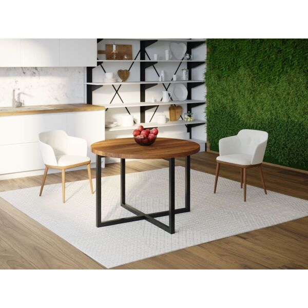 

Обеденный стол HYGGE HG117 Сількеборг Круглый 110 х 110 х 75 см ДСП Дуб Ореховый (HG11711117WalPar)