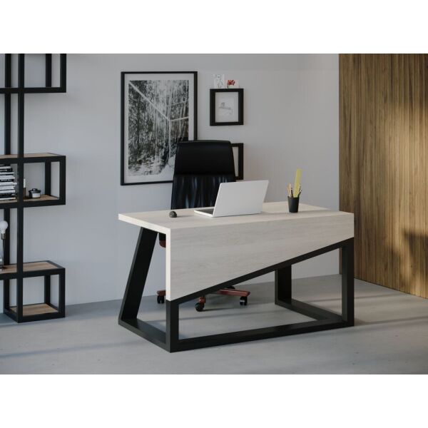 

Компьютерный стол HYGGE HG104 Фредеріксберг 200 х 80 х 75 см ДСП Дуб Белый (HG10420807WhiPar)