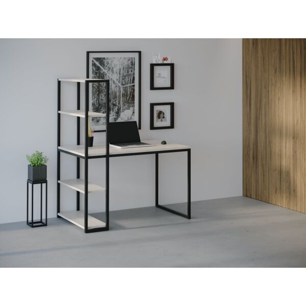 

Компьютерный стол HYGGE HG021 Ліструп 180 х 80 х 75 см ДСП Дуб Белый (HG02118807WhiPar)