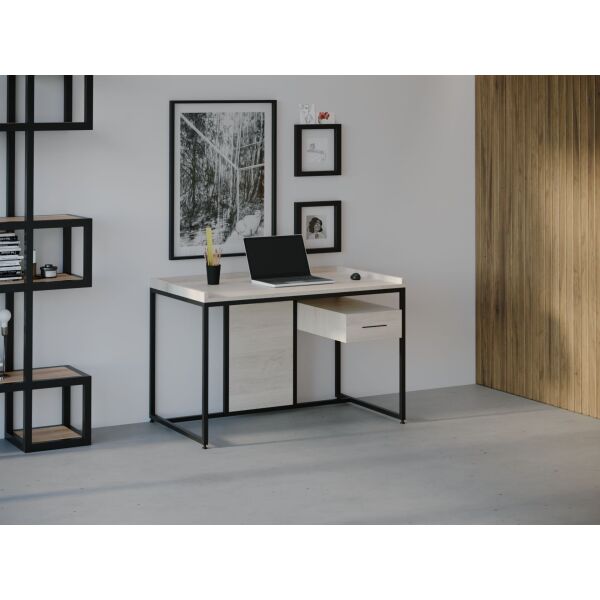 

Компьютерный стол HYGGE HG026 Гейло 200 х 80 х 75 см ДСП Дуб Белый (HG02620807WhiPar)