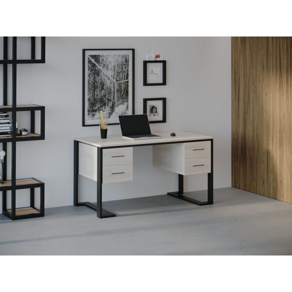 

Компьютерный стол HYGGE HG033 Биф 180 х 80 х 75 см ДСП Дуб Белый (HG03318807WhiPar)