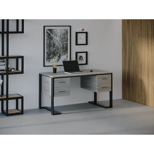 

Компьютерный стол HYGGE HG033 Биф 200 х 80 х 75 см ДСП Дуб Серый (HG03320807GrePar)