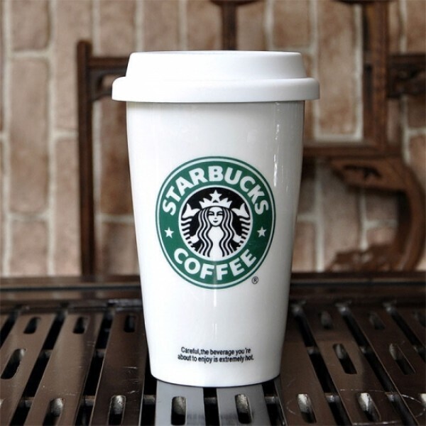 

Чашка керамическая с силиконовой крышкой с поилкой Starbucks For Арт. 112947
