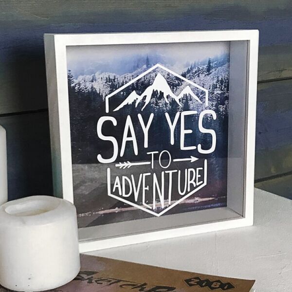 

Деревянная копилка FOR для денег Say yes to adventure (123835)