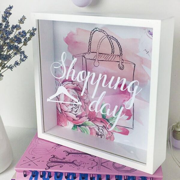 

Деревянная копилка FOR для денег Shopping day (123838)