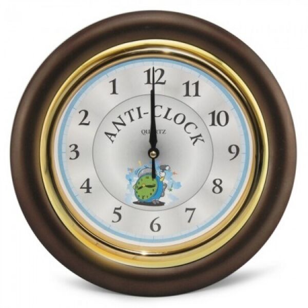 

Часы Memos Anti-clock идут в обратную сторону коричневый (124374)
