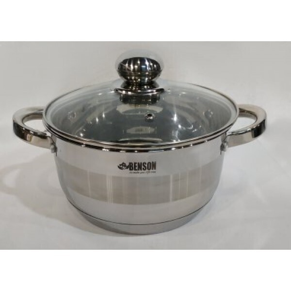 

Кастрюля Benson из нержавеющей стали с крышкой BN-220