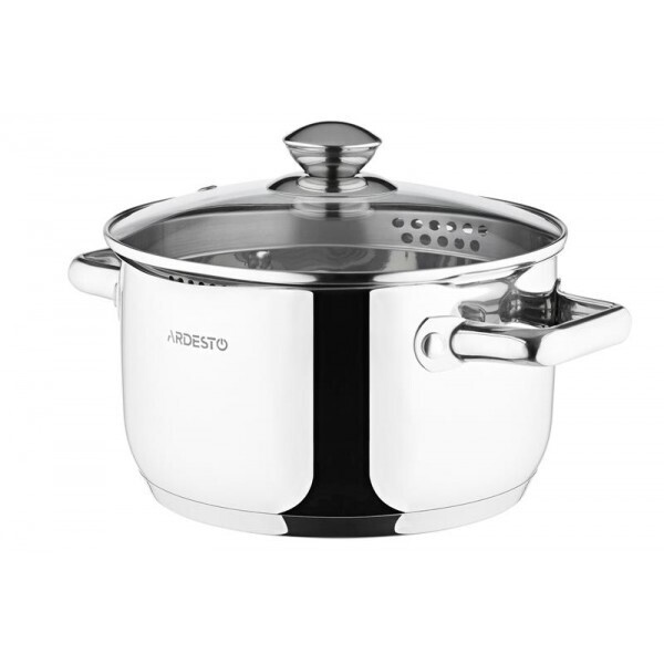 

Кастрюля Ardesto из нержавеющей стали с крышкой 3.6 л AR2836CS
