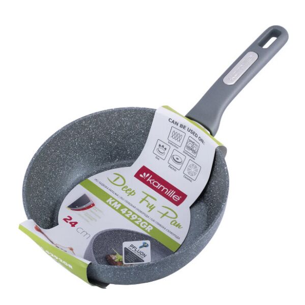 

Сотейник Kamille 24*7.5 см с гранитным покрытием из литого алюминия KM-4292GR