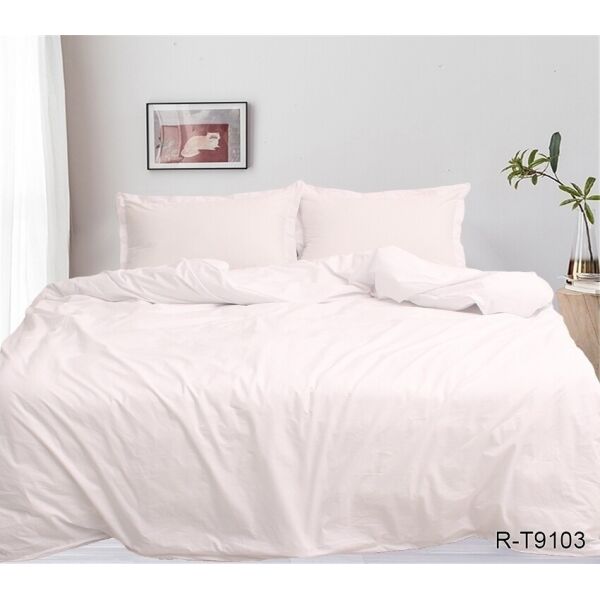 

Комплект постельного белья ТМ TAG хлопок на молнии King Size Розовый R-T9103